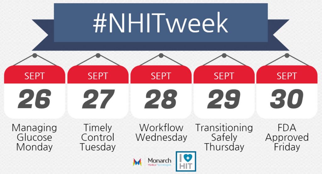 NHIT Week Schedule | EndoTool Glucose Management System